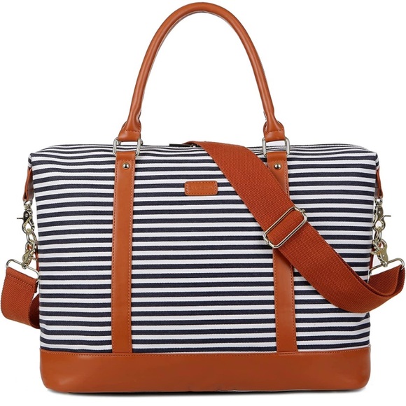Baosha Handbags - Bahaha Striped Overnight Weekender Bag